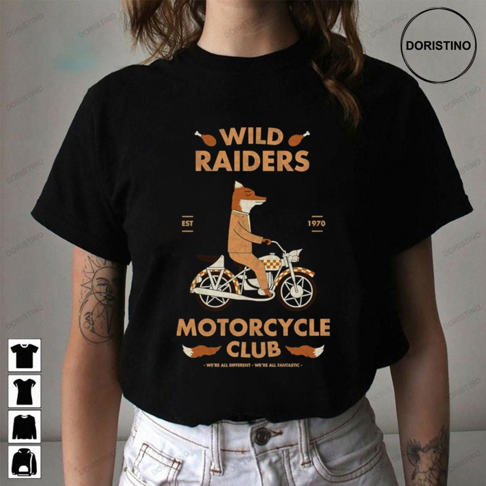 Wild Raiders Motorcycle Club Fantastic Mrfox Trending Style